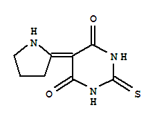 4,6(1H,5h)-pyrimidinedione, dihydro-5-(2-pyrrolidinylidene)-2-thioxo-(9ci) Structure,325853-77-8Structure