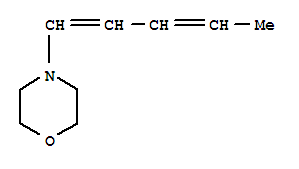 4-[(1E,3E)-1,3-戊二烯-1-基]嗎啉結(jié)構(gòu)式_32670-15-8結(jié)構(gòu)式