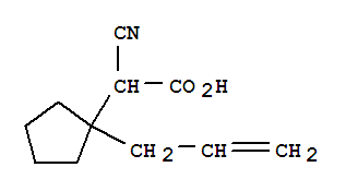 Cyclopentaneacetic acid,-alpha--cyano-1-(2-propenyl)-(9ci) Structure,327050-08-8Structure