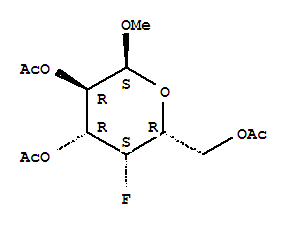 Methyl 2,3,6-tri-o-acetyl-4-deoxy-4-fluoro-α-d-galactopyranoside Structure,32934-08-0Structure