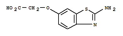 Acetic acid,[(2-amino-6-benzothiazolyl)oxy]-(9ci) Structure,329904-53-2Structure