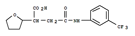 2-(Tetrahydro-furan-2-yl)-n-(3-trifluoromethyl-phenyl)-succinamic acid Structure,330951-09-2Structure