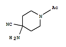 4-Piperidinecarbonitrile,1-acetyl-4-amino-(9ci) Structure,331281-20-0Structure