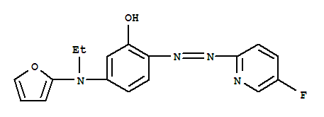 Phenol ,5-(ethyl-2-furanylamino)-2-[(5-fluoro-2-pyridinyl)azo]-(9ci) Structure,331462-66-9Structure