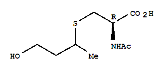 (2R)-2-acetamido-3-(4-hydroxybutan-2-ylthio)propanoic acid Structure,33164-64-6Structure