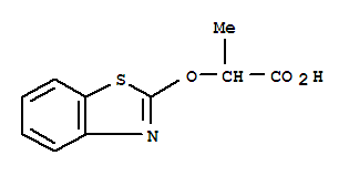 Propanoic acid,2-(2-benzothiazolyloxy)-(9ci) Structure,331873-02-0Structure