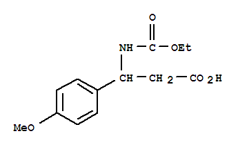 3-Ethoxycarbonylamino-3-(4-methoxy-phenyl)-propionic acid Structure,332052-65-0Structure