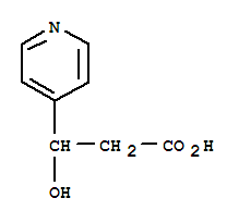 3-Hydroxy-3-(pyridin-4-yl)propanoic acid Structure,33206-18-7Structure