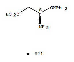 (S)-3-氨基-4,4-二苯基丁酸鹽酸鹽結構式_332062-01-8結構式