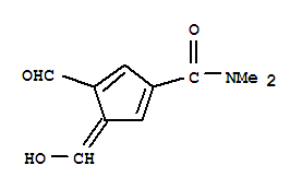 1,4-Cyclopentadiene-1-carboxamide, 4-formyl-3-(hydroxymethylene)-n,n-dimethyl-(8ci) Structure,33251-34-2Structure