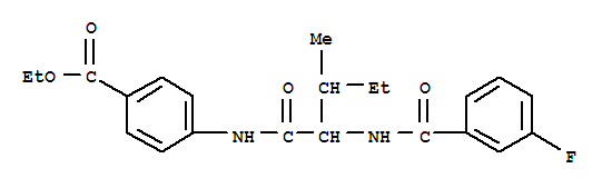 (9ci)-4-[[2-[(3-氟苯甲?；?氨基]-3-甲基-1-氧代戊基]氨基]-苯甲酸乙酯結(jié)構(gòu)式_334830-39-6結(jié)構(gòu)式