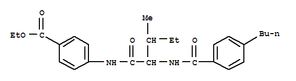 (9ci)-4-[[2-[(4-丁基苯甲?；?氨基]-3-甲基-1-氧代戊基]氨基]-苯甲酸乙酯結(jié)構(gòu)式_334830-47-6結(jié)構(gòu)式