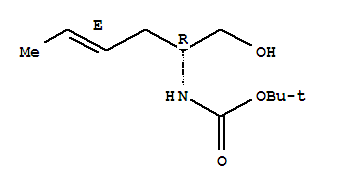 [(2R,4e)-1-hydroxy-4-hexen-2-yl](2-methyl-2-propanyl)carbamic acid Structure,334994-39-7Structure