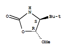 (4S,5R)-(9Ci)-4-(1,1-二甲基乙基)-5-甲氧基-2-噁唑烷酮結(jié)構(gòu)式_335627-81-1結(jié)構(gòu)式