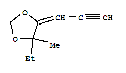 1,3-Dioxolane, 4-ethyl-4-methyl-5-(2-propynylidene)-(7ci,8ci) Structure,3357-83-3Structure