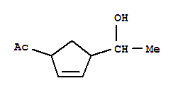 Ethanone,1-[4-(1-hydroxyethyl)-2-cyclopenten-1-yl ]-(9ci) Structure,336101-01-0Structure