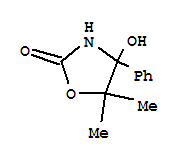 (8ci,9ci)-4-羥基-5,5-二甲基-4-苯基-2-噁唑烷酮結(jié)構(gòu)式_33664-83-4結(jié)構(gòu)式