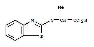 2-(Benzothiazol-2-ylsulfanyl)-propionic acid Structure,3383-66-2Structure