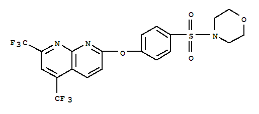 Morpholine, 4-[[4-[[5,7-bis(trifluoromethyl)-1,8-naphthyridin-2-yl]oxy]phenyl]sulfonyl]-(9ci) Structure,338412-25-2Structure