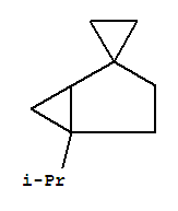 (-)-(8Ci)-5-異丙基-螺[雙環(huán)[3.1.0]己烷-2,1-環(huán)丙烷]結(jié)構(gòu)式_33889-88-2結(jié)構(gòu)式