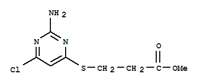 Methyl-(2-amino-6-chloro-pyrimidin-4-ylthio)propanoate Structure,339016-01-2Structure