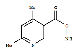 (9Ci)-4,6-二甲基-異噁唑并[3,4-B]吡啶-3(1H)-酮結(jié)構(gòu)式_339365-49-0結(jié)構(gòu)式