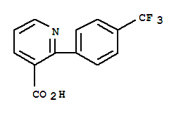 2-(4-三氟甲基苯基)煙酸結構式_339538-65-7結構式