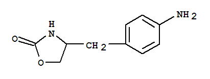 (S)-4-(4-氨基芐基)噁唑啉-2-酮結(jié)構(gòu)式_340041-89-6結(jié)構(gòu)式