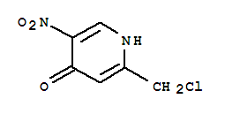 4(1H)-pyridinone,2-(chloromethyl)-5-nitro-(9ci) Structure,340806-00-0Structure