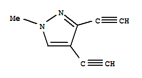 1H-pyrazole,3,4-diethynyl-1-methyl-(9ci) Structure,34091-64-0Structure