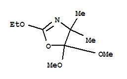 (9Ci)-2-乙氧基-4,5-二氫-5,5-二甲氧基-4,4-二甲基-噁唑結(jié)構(gòu)式_341029-29-6結(jié)構(gòu)式