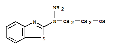 (8ci)-2-[1-(2-苯并噻唑)肼基]-乙醇結(jié)構(gòu)式_34173-38-1結(jié)構(gòu)式