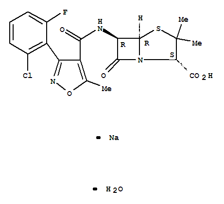 Flucloxacillin sodium hydrate Structure,34214-51-2Structure