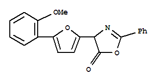 5(4H)-oxazolone,4-[5-(2-methoxyphenyl)-2-furanyl ]-2-phenyl- Structure,342413-04-1Structure