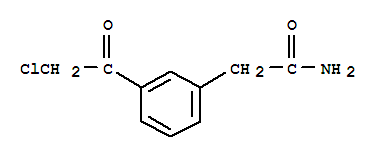 Benzeneacetamide,3-(chloroacetyl)-(9ci) Structure,342422-38-2Structure