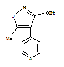 Pyridine,4-(3-ethoxy-5-methyl-4-isoxazolyl)-(9ci) Structure,342424-89-9Structure