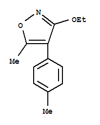 Isoxazole,3-ethoxy-5-methyl-4-(4-methylphenyl)-(9ci) Structure,342424-98-0Structure