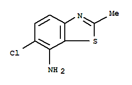 Benzothiazole,7-amino-6-chloro-2-methyl-(8ci) Structure,34257-30-2Structure