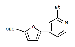 2-Furancarboxaldehyde,5-(2-ethyl-4-pyridinyl)-(9ci) Structure,342601-11-0Structure