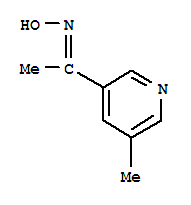 (9CI)-1-(5-甲基-3-吡啶)-乙酮肟結(jié)構(gòu)式_342602-13-5結(jié)構(gòu)式