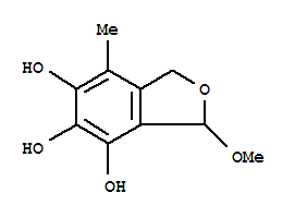 4,5,6-Isobenzofurantriol ,1,3-dihydro-3-methoxy-7-methyl-(9ci) Structure,342785-41-5Structure