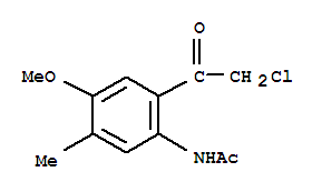 Acetamide,n-[2-(chloroacetyl)-4-methoxy-5-methylphenyl ]-(9ci) Structure,342803-33-2Structure