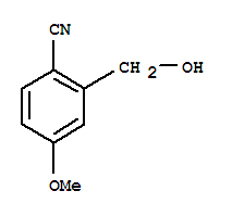 Benzonitrile,2-(hydroxymethyl)-4-methoxy-(9ci) Structure,342816-20-0Structure