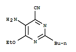 4-Pyrimidinecarbonitrile,5-amino-2-butyl-6-ethoxy-(9ci) Structure,342823-94-3Structure