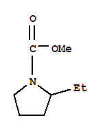 1-Pyrrolidinecarboxylicacid,2-ethyl-,methylester(9ci) Structure,342878-52-8Structure