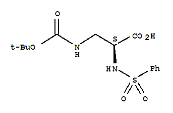 (S)-Boc-3-氨基-2-(苯基磺?；被?-丙酸結(jié)構(gòu)式_342888-28-2結(jié)構(gòu)式