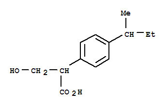 Benzeneacetic acid,-alpha--(hydroxymethyl)-4-(1-methylpropyl)-(9ci) Structure,342892-24-4Structure