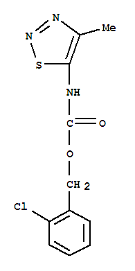 Carbamic acid,(4-methyl-1,2,3-thiadiazol-5-yl)-,(2-chlorophenyl)methyl ester (9ci) Structure,343373-92-2Structure