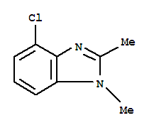 1H-benzimidazole,4-chloro-1,2-dimethyl-(9ci) Structure,34373-78-9Structure