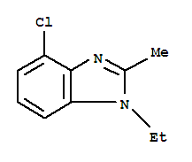 1H-benzimidazole,4-chloro-1-ethyl-2-methyl-(9ci) Structure,34373-79-0Structure